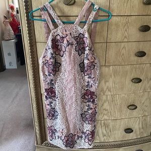 Foxie Dox size 8 pink floral dress